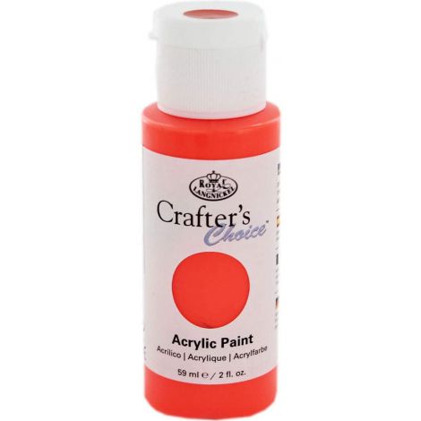 Farba akrylowa R&L Crafter's Choice 59ml, Pomarańczowa/Fluorescent Orange Red
